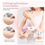 Épilateur facial sans fil pour poils du visage avec lumière LED, mini épilateur électrique pour épilation faciale pour le visage