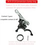 FOMTOR Dérailleur Avant de Vélo, 3 Vitesses Dérailleur de Chaîne 48T Dérailleur Avant de Vélo de Montagne Dérailleur Avant de VT