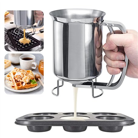 Bczhieulw Shaker Crepes， Distributeur de Pâte