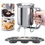 Bczhieulw Shaker Crepes， Distributeur de Pâte