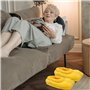 OVBOVA Chaussons à pattes de canard,Chaussons unisexes en peluche douce avec animaux,Chaussons d'hiver Femmes Hommes Chaussons e