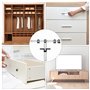 Gabarit de Quincaillerie D'armoire Gabarit de Poinçonnage pour Bois Gabarit de Perçage Réglable pour l'installation de Poignées 