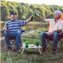 TINGJS Table de Camping Petite Table Exterieur Pliante en Aluminium Compacte Portable pour en Plein air Pique-Nique Plage Randon