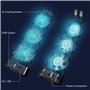 Ventilateur pour PS5 Ventilateur de Refroidissement pour PS5 Console avec USB Anschlüsse Compatible avec Playstation 5 Disc & Di