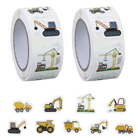 Lot de 2 rouleaux d'autocollants pour chantier de construction