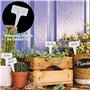 Lot de 150 étiquettes pour plantes pour l'extérieur, résistantes aux intempéries, avec 1 marqueur, étiquettes inscriptions, étiq