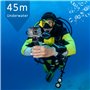 Boîtier étanche Compatible avec GoPro Hero 9/Hero 10/Hero 11 Black Caméra d'action Boitier de Protection Plongée 45M avec Vis Lo