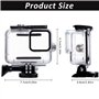 Boîtier étanche Compatible avec GoPro Hero 9/Hero 10/Hero 11 Black Caméra d'action Boitier de Protection Plongée 45M avec Vis Lo