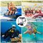 Boîtier étanche Compatible avec GoPro Hero 9/Hero 10/Hero 11 Black Caméra d'action Boitier de Protection Plongée 45M avec Vis Lo