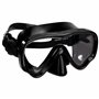 Masque de Plongée Adulte Lunettes de Plongée Antibuée Professionnel Noir avec Verre Trempé Vision Grand Cache Nez pour sous-Mari