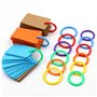 100 pcs d'anneau de livre en plastique anneaux à feuilles mobiles, anneau de reliure de couleur, anneau de carte de compte à mai