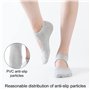 2 paires de chaussettes de yoga antidérapantes avec 2 sacs à cordon, chaussettes en coton Pilates, chaussettes de gym ouvertes p