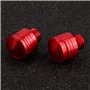 Duokon M10×1.25 Vue Arrière en Aluminium, Bouchon à Vis de Moto Universel Vue Arrière pour Scooter/Moto (rouge)