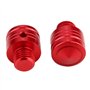 Duokon M10×1.25 Vue Arrière en Aluminium, Bouchon à Vis de Moto Universel Vue Arrière pour Scooter/Moto (rouge)