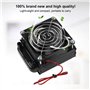 DC12V 0.15A 80MM CPU LED Refroidissement Liquid, Water Cooling Cooler Radiateur avec Ventilateur et 8 Tubes pour PC