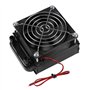 DC12V 0.15A 80MM CPU LED Refroidissement Liquid, Water Cooling Cooler Radiateur avec Ventilateur et 8 Tubes pour PC