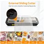 Machine à emballer sous vide MEGAWISE 2025 mise à jour avec kit de démarrage, modes aliments secs et humides, design compact ave