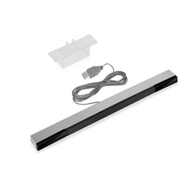 WICAREYO Barre de capteur USB récepteur de signal infrarouge Ray Motion Sensor pour Wii et Wii U avec stan stable