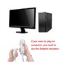 WICAREYO Barre de capteur USB récepteur de signal infrarouge Ray Motion Sensor pour Wii et Wii U avec stan stable