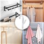 Criveple Lot de 6 crochets pour radiateurs ronds - Blanc - Pour radiateur rond - Porte-serviettes - Crochets ABS - Pour tous les