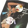 Lot de 10 porte-clés rotatifs - Mousqueton - Crochet et anneaux de porte-clés - Pivotant à 360° - Pour porte-clés, bricolage, sa