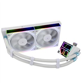 Thermalright Frozen Infinity 240 WHITE Refroidisseur liquide pour CPU double ventilateur PMM 2000 tr/min pour CPU Aio AM4/AM5 et