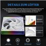 Thermalright Frozen Infinity 240 WHITE Refroidisseur liquide pour CPU double ventilateur PMM 2000 tr/min pour CPU Aio AM4/AM5 et