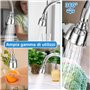 Aérateur de Robinet, Embout Robinet Cuisine Avec Rotation à 360°, Embout Robinet Avec 2 Modes D'écoulement de l'eau,Installation
