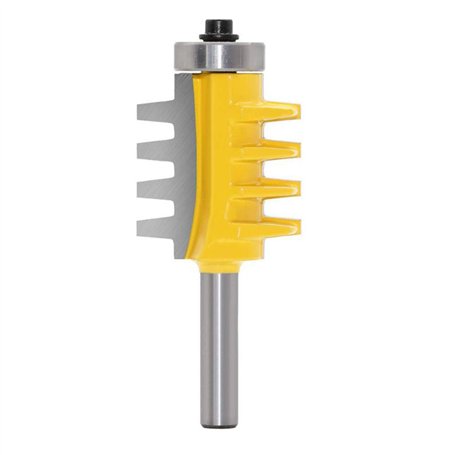 Gasea 8mm Tige Languette et Rainure Foret de Routeur Bit Routeur de Colle de Joint de Doigt Réversible de Rail Outil de Bricolag