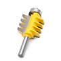 Gasea 8mm Tige Languette et Rainure Foret de Routeur Bit Routeur de Colle de Joint de Doigt Réversible de Rail Outil de Bricolag