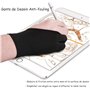 Bestgle 6pcs Gant de Dessin d'Artiste, Gant de Dessin Graphique à 2 Doigts, Utilisation à Gauche et à Droite Pour Boîte à Lumièr