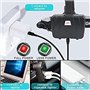 Lampe frontale rechargeable 200000 lumens, lam0pe frontale à LED super brillante XHP70.2, réglage de la mise au point 3 modes ph
