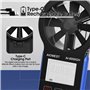AIOMEST AI-6000GH Anémomètre numérique rechargeable avec écran tactile - Mesure la vitesse du vent, le débit d'air en CFM CMM, l