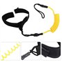 PMELCXD Sup Leash de Surf, 2 pièces Leash de Taille Surf 7mm,Élastique Sup Corde Sécurité pour Planche de Surf Stand up Paddle B