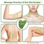 2 Pcs Rouleau De Jade Kits De Massage Jade Roller Et Gua Sha Rouleau De Jade Massage Visage Rouleau Jade Visage Naturelle Roulea