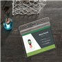 5 Pcs Porte Carte Transparent, Badge Transparent Plastique, Imperméable à l'Eau des Porte-Badges, Étui pour cartes d'identité, p