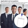 5 Pcs Porte Carte Transparent, Badge Transparent Plastique, Imperméable à l'Eau des Porte-Badges, Étui pour cartes d'identité, p