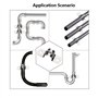 Inoxydable U-Tube Pince Anneau De Connexion Tuyau Pince Carte serrage en forme de U Selle Carte Tuyau AttacheCollier de Fixation