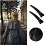 Pinces à Cheveux Professionnelles, 6 Pcs Bec de Canard Pinces à Cheveux, Plastique Coiffeur Pince, Pinces à Cheveux Antidérapant