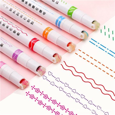 Yqhugbc Curve Highlighter Pen Set