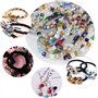 600 pièces Carrée À Facettes Perles de Verre, Perles de verre carrées multicolores en cristal, Perles de Verre Cristal à Facette