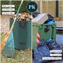 Hibisaws 3*272L Sac Jardinage Dechets,Sac Dechets Verts Resistant Indéchirables,Sac Vegetaux Jardin Avec Poignée,Sac de jardin d