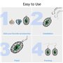100 Pièces Hypoallergénique Crochet Boucle, Crochets Oreille Argent Sterling 925, Fabrication de Boucles Doreilles Bricolage, Cr