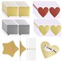 100 Pièces DIY Autocollant à Gratter Cartes