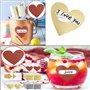100 Pièces DIY Autocollant à Gratter Cartes, Sticker à Gratter, Étiquettes à Gratter, Autocollants à Gratter, pour le Scrapbooki