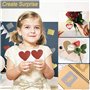 100 Pièces DIY Autocollant à Gratter Cartes, Sticker à Gratter, Étiquettes à Gratter, Autocollants à Gratter, pour le Scrapbooki