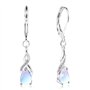 DMNQ Boucles D'Oreilles Pendantes En Argent Avec Pierre De Lune Bijoux Pierre De Lune Pierre De Lune Boucles D'Oreilles Boucle O