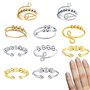 IJHYGD Lot de 10 Bague Anti Stress Femme