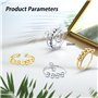 IJHYGD Lot de 10 Bague Anti Stress Femme,Bague Anxiete Femme,Bague Anti-Stress Femme Avec Perles Bague D'dnxiete Réglable Bague 