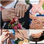 IJHYGD Lot de 10 Bague Anti Stress Femme,Bague Anxiete Femme,Bague Anti-Stress Femme Avec Perles Bague D'dnxiete Réglable Bague 